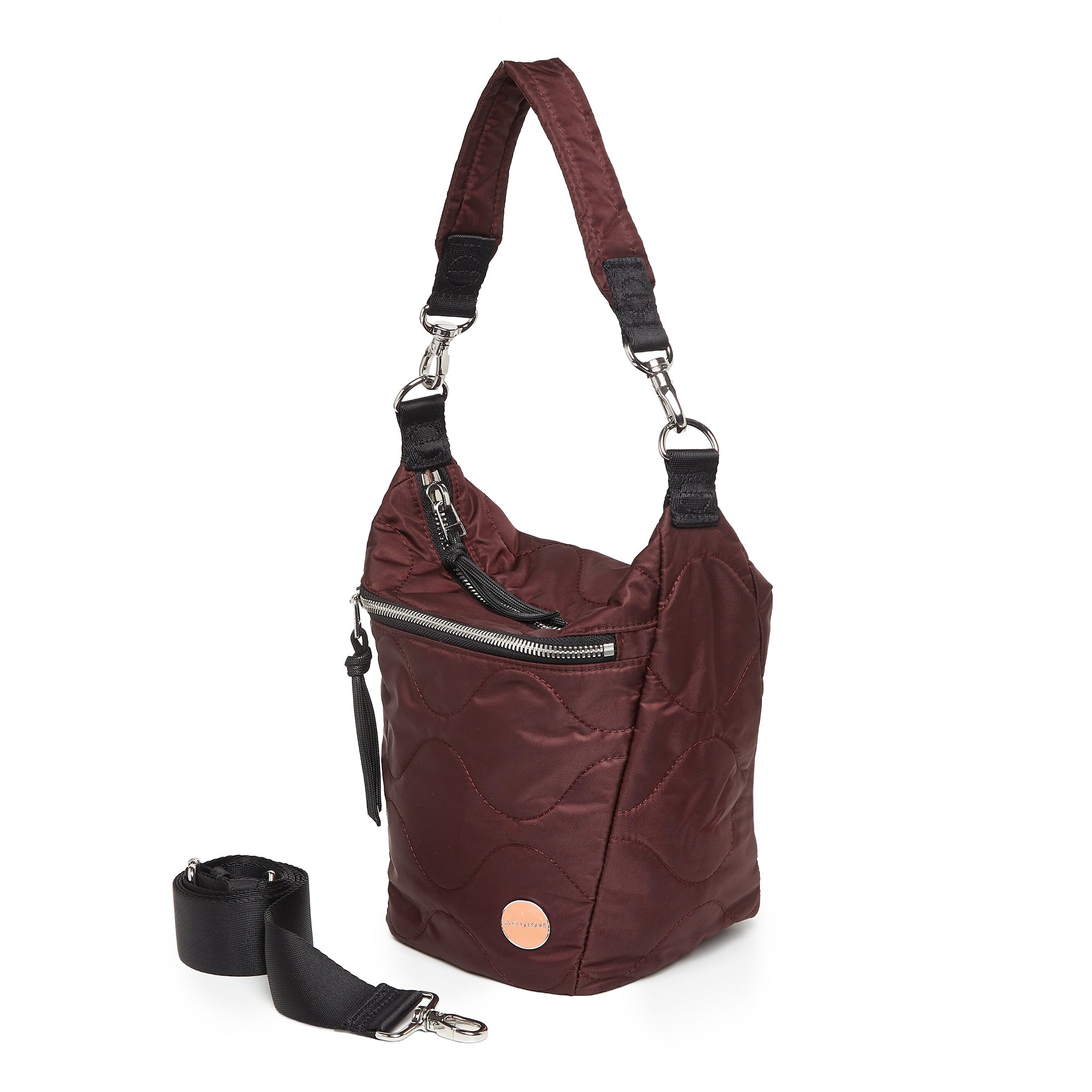 marcel - quilted crossbody bucket bag