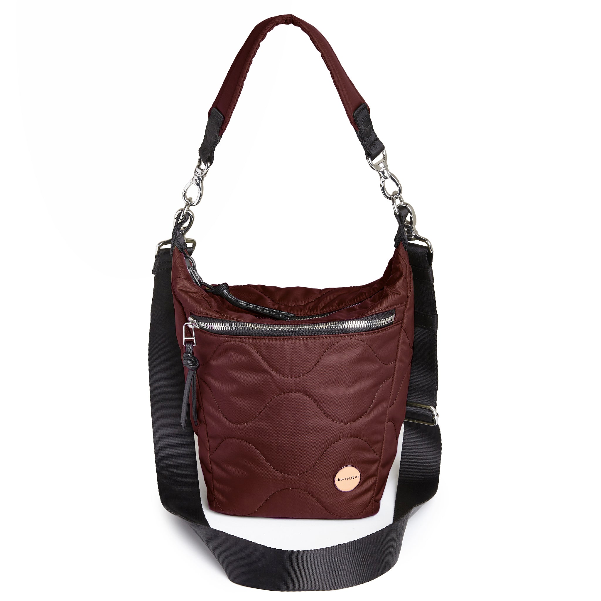 marcel - quilted crossbody bucket bag