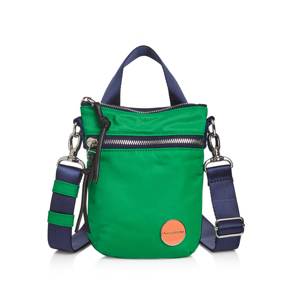 colorblocked grass green/navy