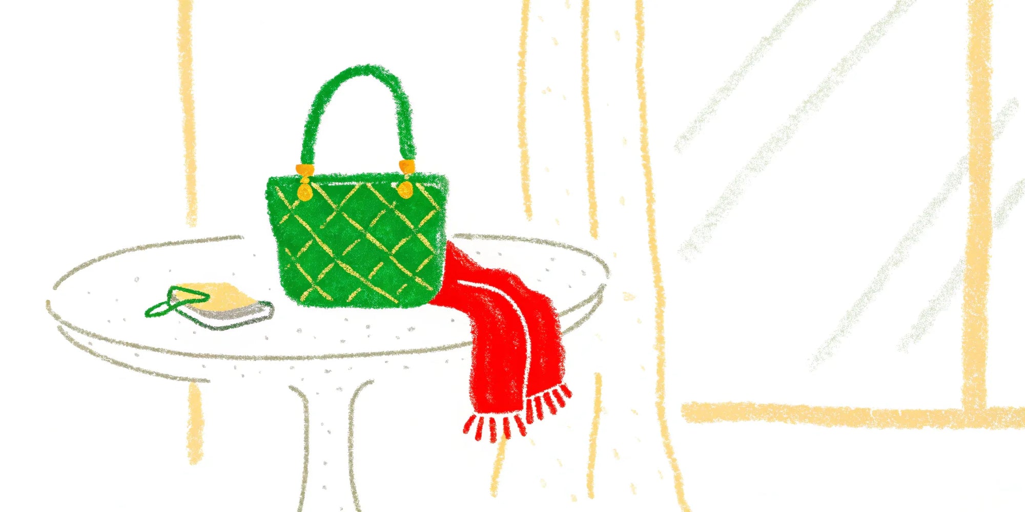 Affordable, quilted nylon bag.
