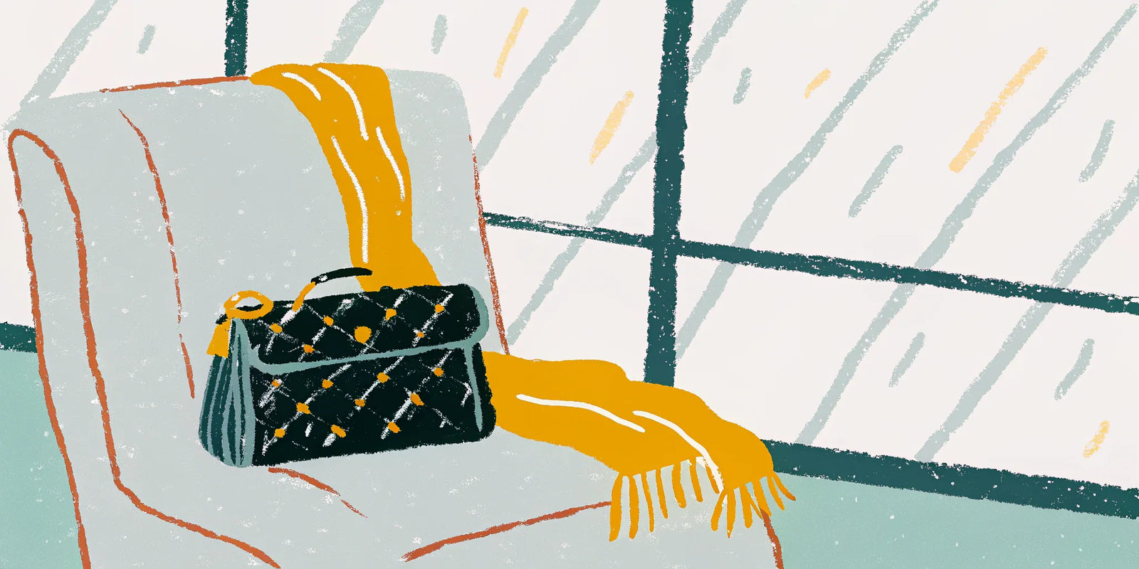 Stylish quilted crossbody bag.