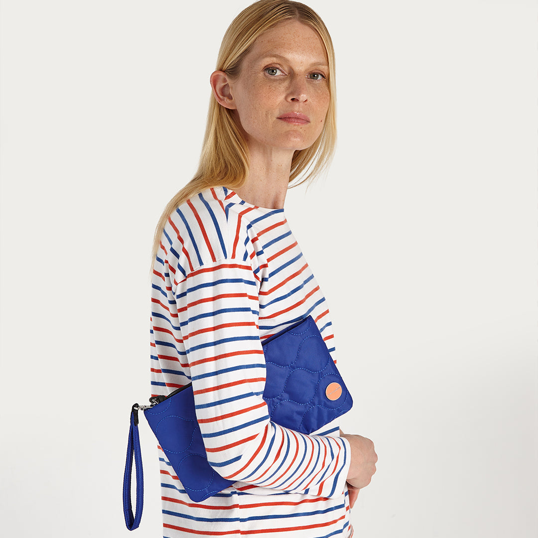 cleo - quilted wristlet clutch