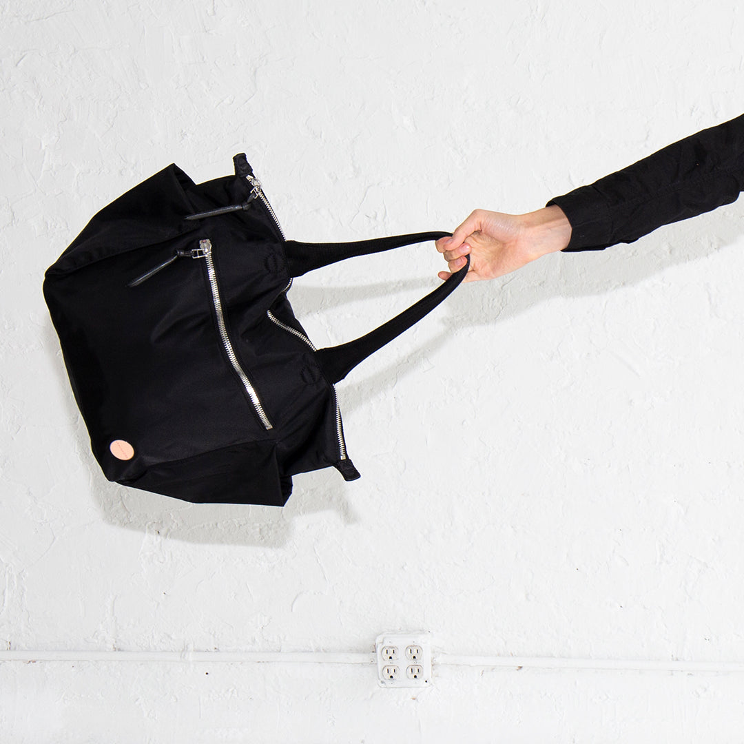 medium work tote bag | laptop ready, water bottle holders, zipper