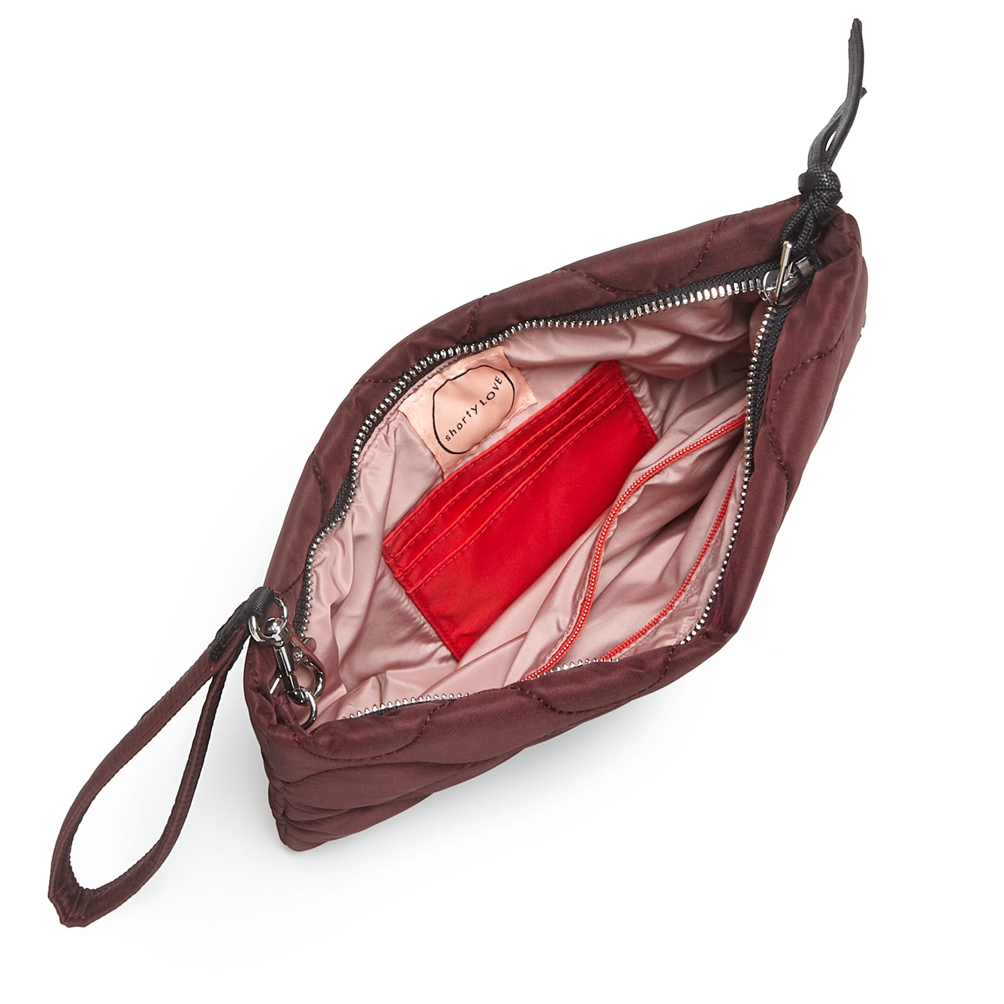 cleo - quilted wristlet clutch