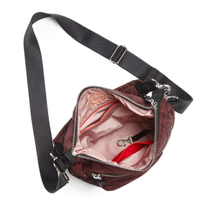 marcel - quilted crossbody bucket bag
