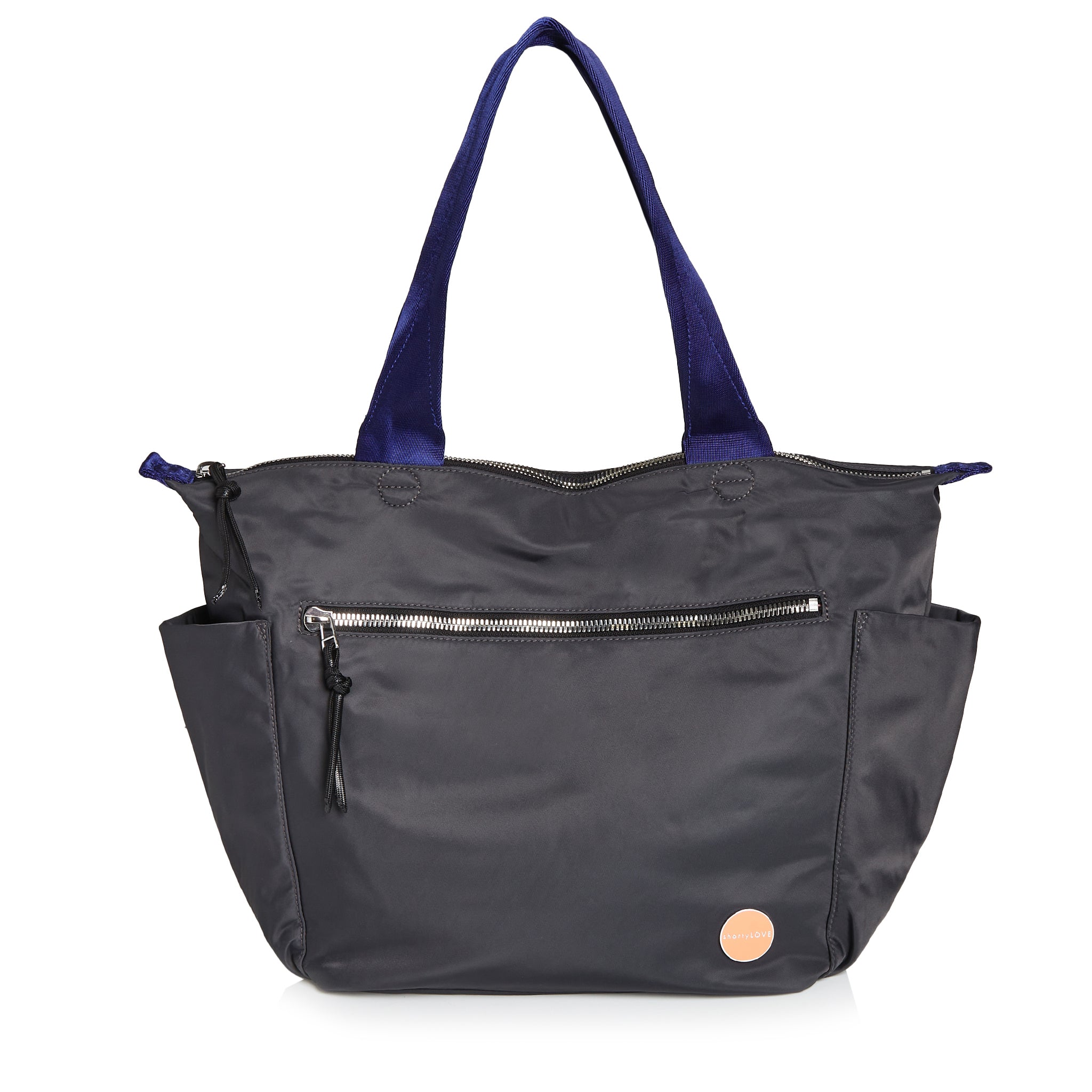 medium work tote bag | laptop ready, water bottle holders, zipper
