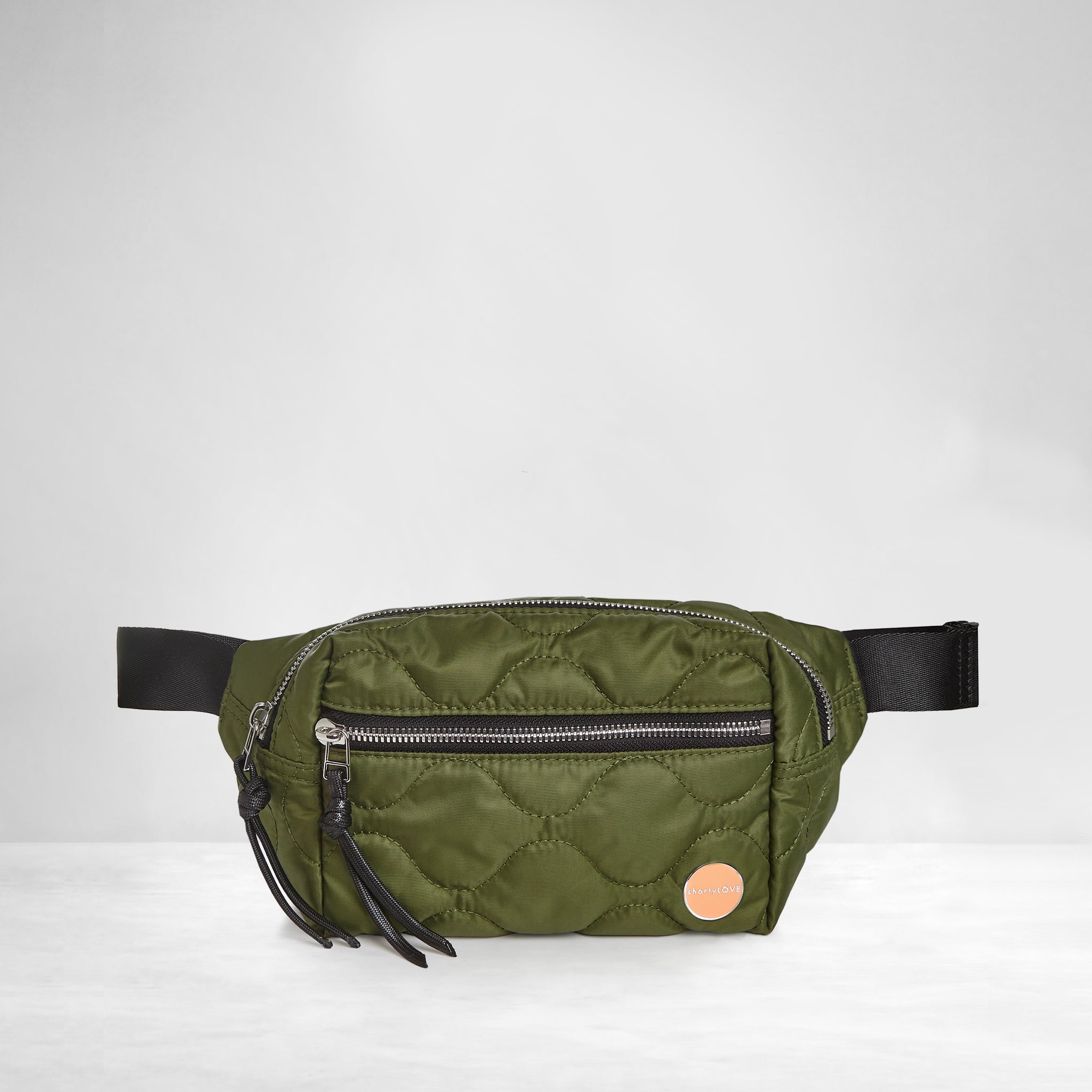Franny Quilted Belt Bag - Nylon Crossbody Sling | shortyLOVE