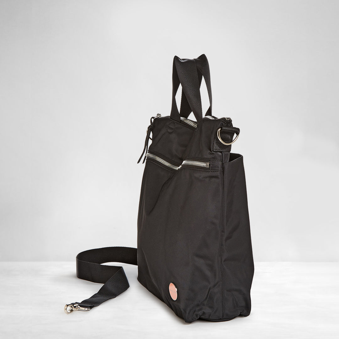 large work & travel crossbody bag | organized pockets, nylon, water  resistant, lightweight