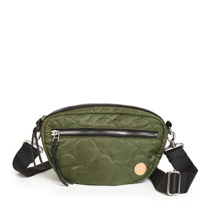 shortyLOVE small cruiser small crossbody bag in sage; front view against white background.