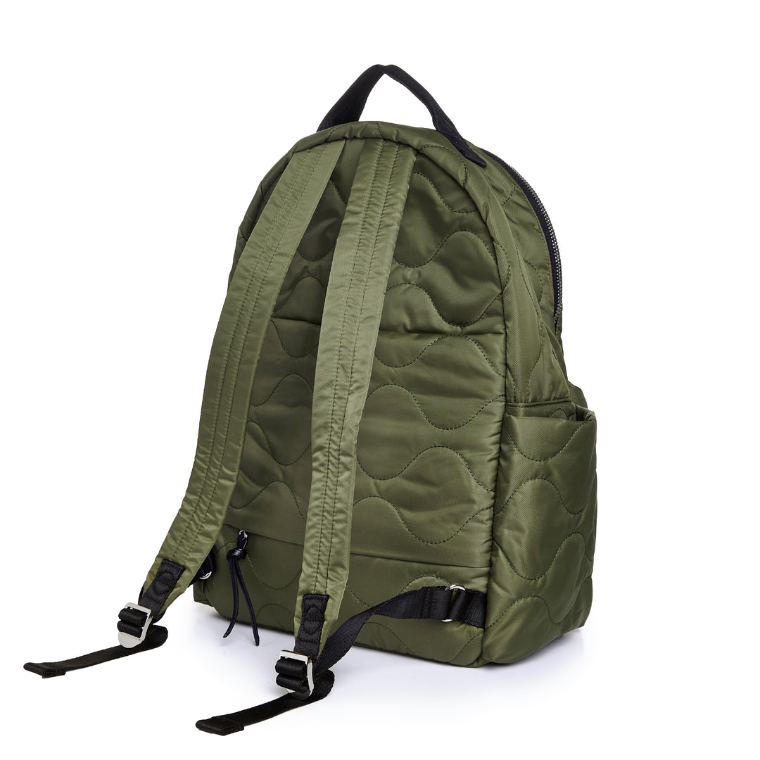 large quilted work & travel backpack | padded laptop pocket  display picture 1