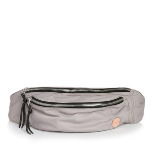 shortyLOVE arcade belt bag in grey; front view against white background.