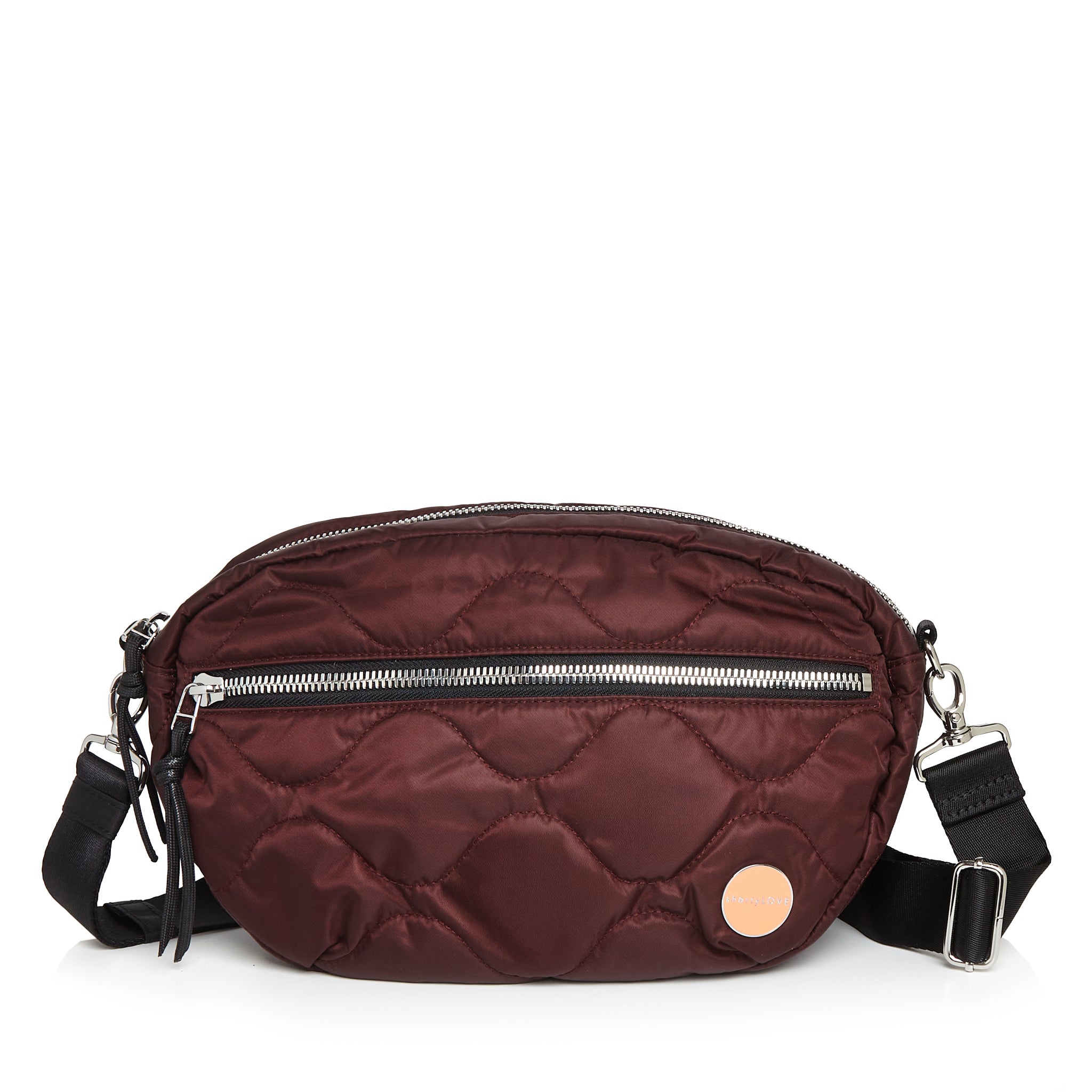 medium quilted crossbody bag | lightweight, water resistant, nylon
