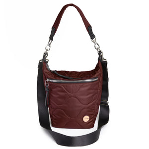 marcel - quilted crossbody bucket bag