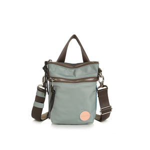 shortyLOVE shorthand small crossbody bag in slate/teal; front view against white background.