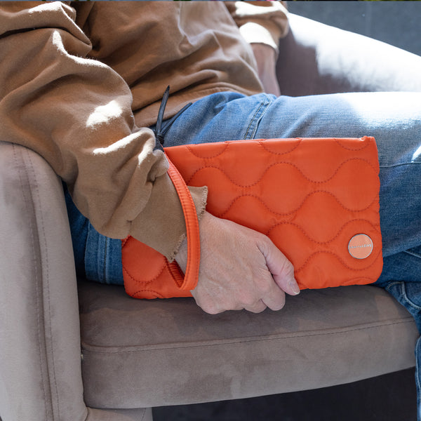 which orange handbag will it be?