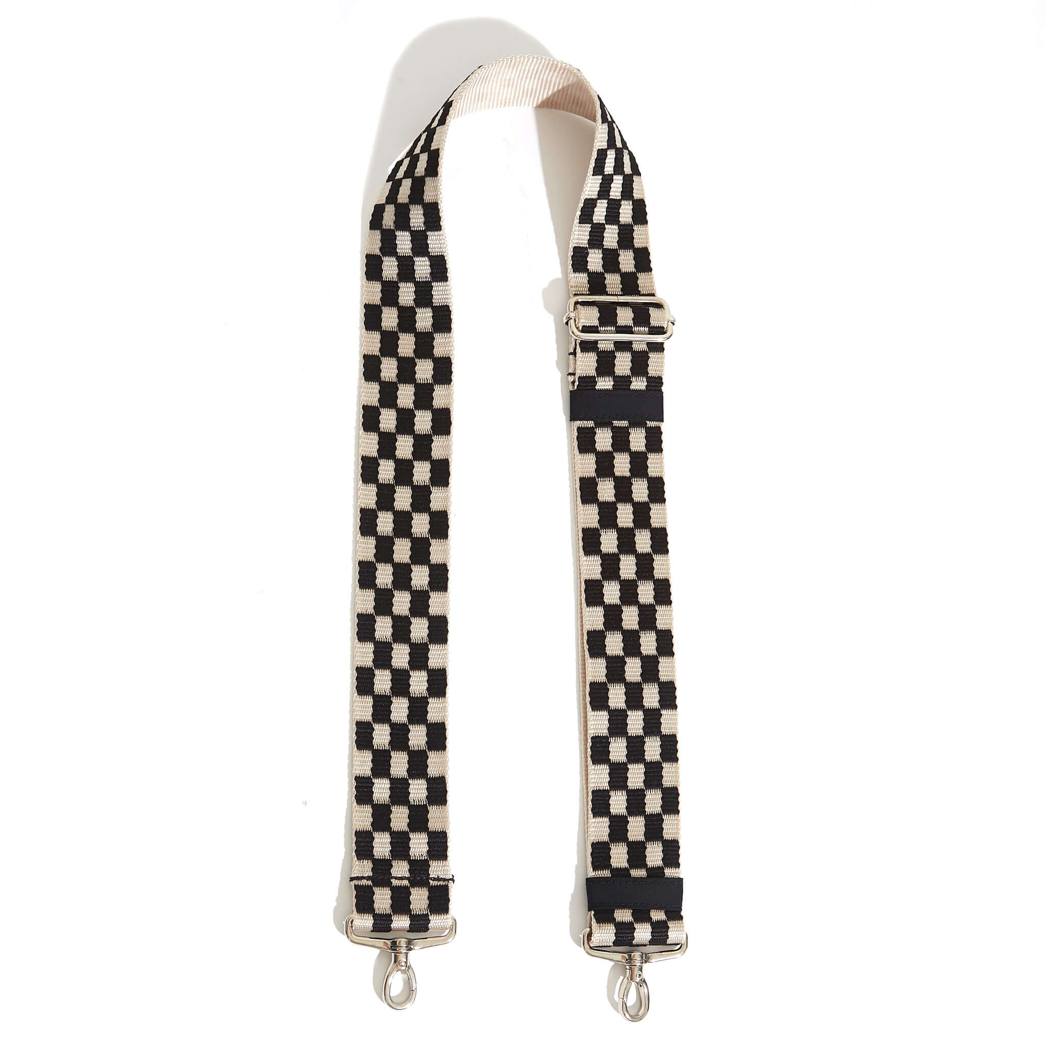 Brown and White Checkered Soft Belt Bag 